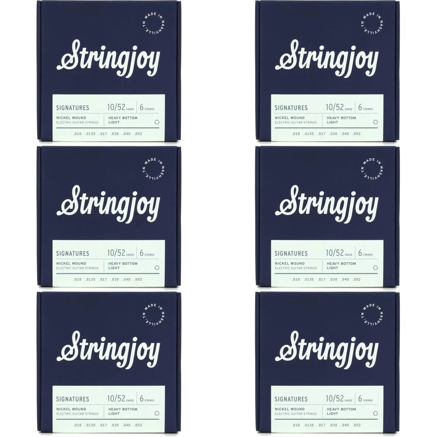 Stringjoy Signatures Струны для электрогитары с никелированной обмоткой и тяжелым дном — легкий калибр (.010–.052)
Stringjoy Signatures Струны для электрогитары с никелированной обмоткой и тяжелым дном — легкий калибр (.010–.052)