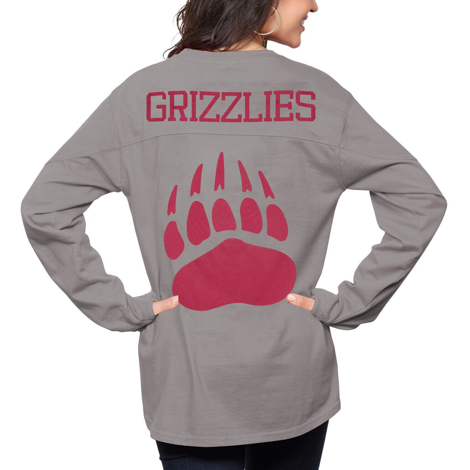 Женская футболка Pressbox Grey Montana Grizzlies The Big Shirt оверсайз с длинным рукавом
Женская футболка Pressbox Grey Montana Grizzlies The Big Shirt оверсайз с длинным рукавом