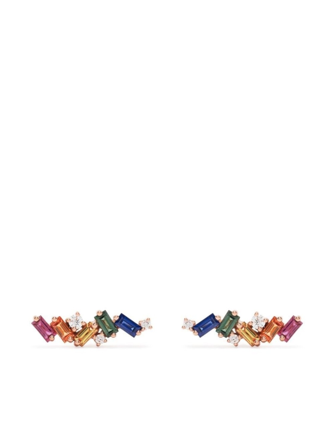 Серьги-гвоздики Rainbow Zigzag из розового золота с бриллиантами Suzanne Kalan, золотой
Серьги-гвоздики Rainbow Zigzag из розового золота с бриллиантами Suzanne Kalan, золотой