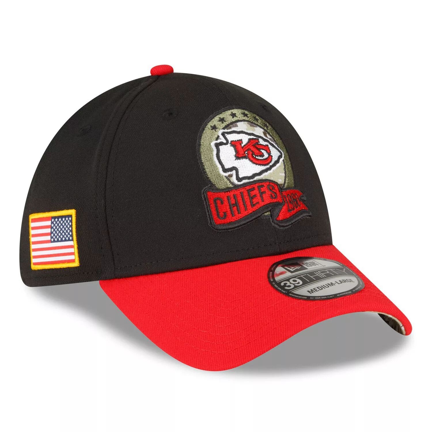 Мужская кепка New Era Black/Red Kansas City Chiefs 2022 Salute To Service 39THIRTY Flex Hat
Мужская кепка New Era Black/Red Kansas City Chiefs 2022 Salute To Service 39THIRTY Flex Hat