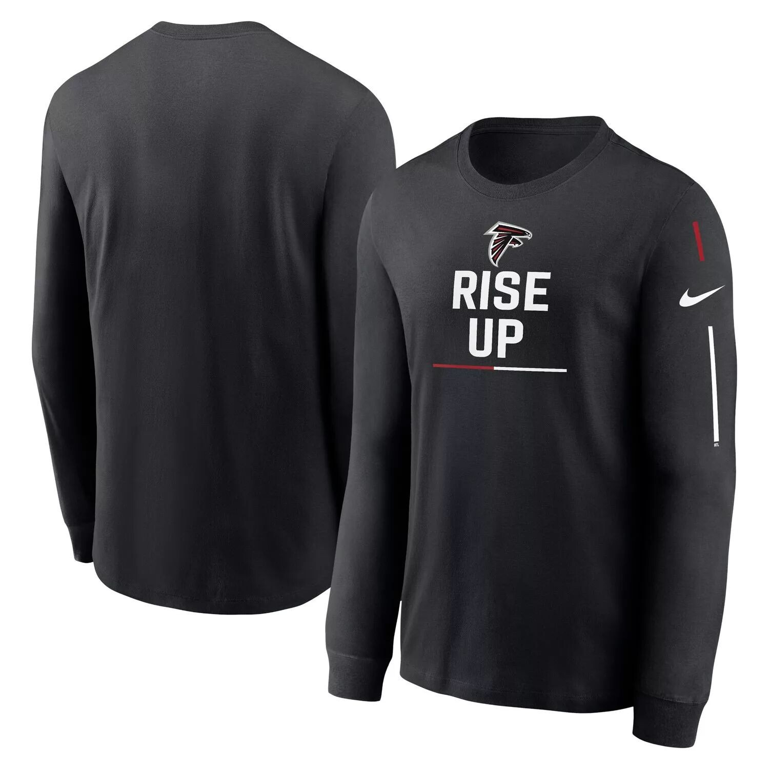 Мужская черная футболка с длинным рукавом и надписью Atlanta Falcons Team Nike, Черный
Мужская черная футболка с длинным рукавом и надписью Atlanta Falcons Team Nike, Черный