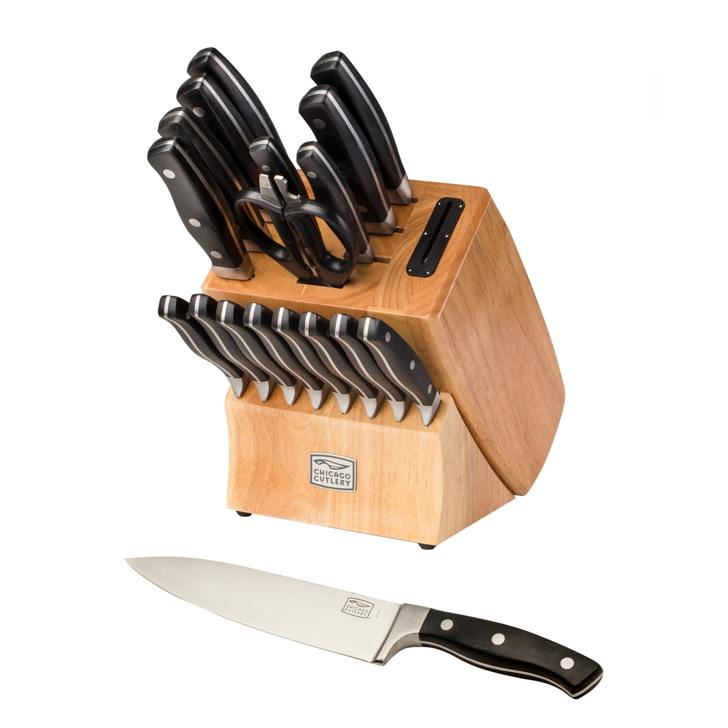 Набор блоков для ножей Chicago Cutlery Insignia, 18 предметов, со встроенной точилкой
Набор блоков для ножей Chicago Cutlery Insignia, 18 предметов, со встроенной точилкой