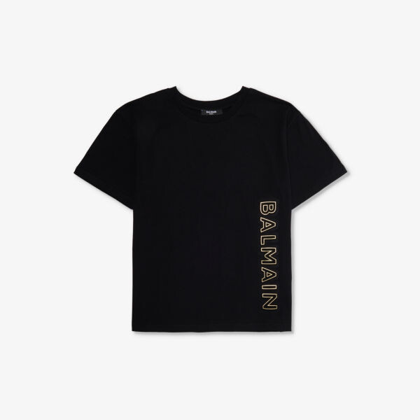 Футболка из хлопкового трикотажа с логотипом и короткими рукавами 8–14 лет Balmain, черный
Футболка из хлопкового трикотажа с логотипом и короткими рукавами 8–14 лет Balmain, черный