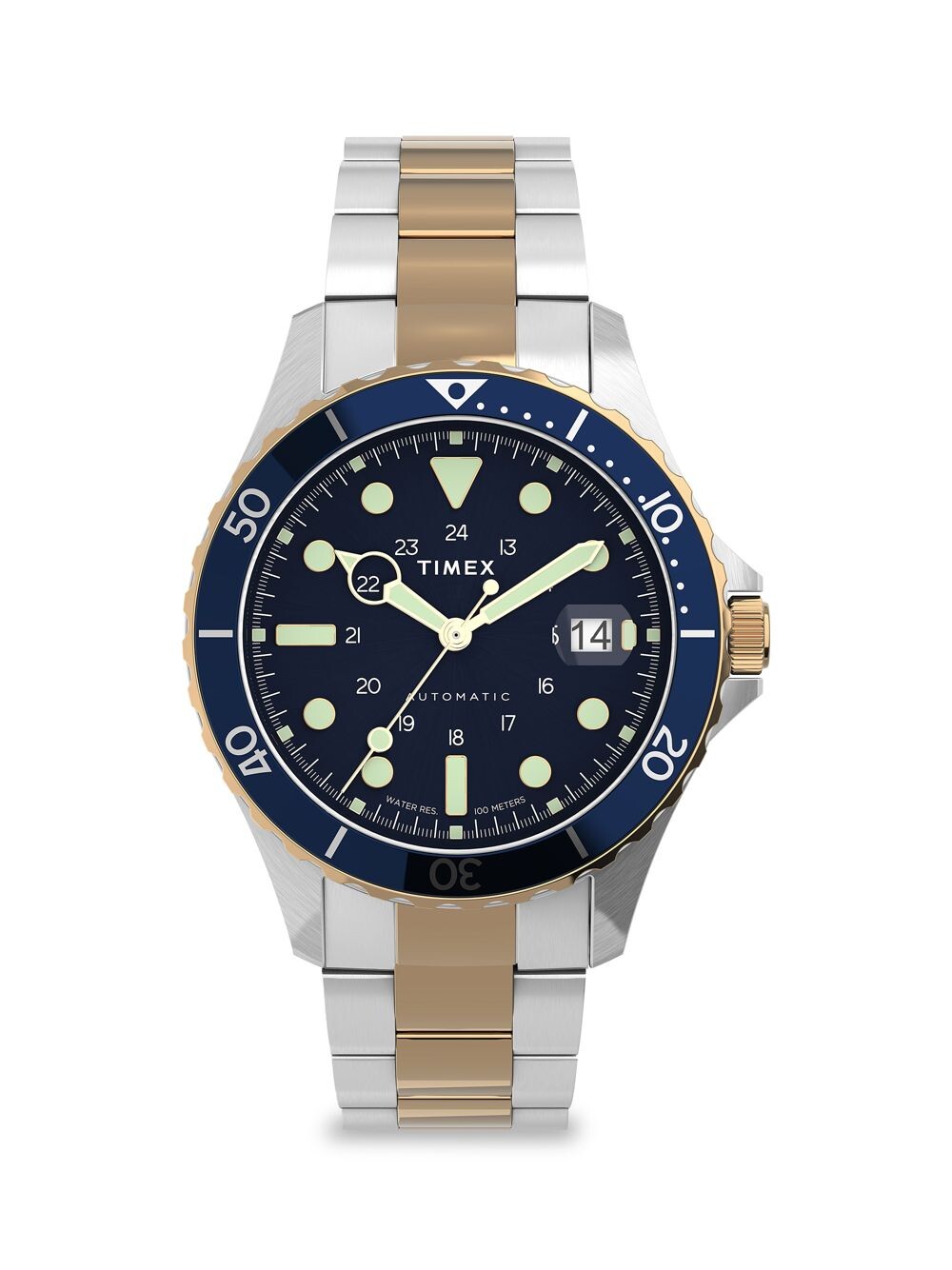 Автоматические двухцветные часы Navi XL с браслетом из нержавеющей стали Timex, серебряный
Автоматические двухцветные часы Navi XL с браслетом из нержавеющей стали Timex, серебряный