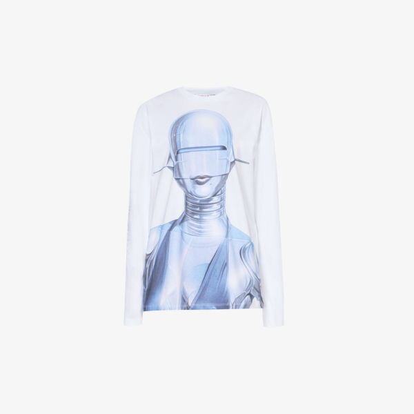 Футболка из хлопкового джерси с графическим принтом Stella McCartney x Sorayama Stella Mccartney, белый
Футболка из хлопкового джерси с графическим принтом Stella McCartney x Sorayama Stella Mccartney, белый