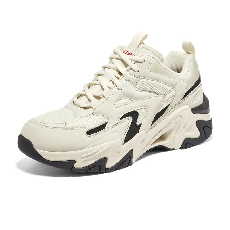 Кроссовки спортивные мужские Skechers Mecha на толстой подошве, кремовый / черный
Кроссовки спортивные мужские Skechers Mecha на толстой подошве, кремовый / черный