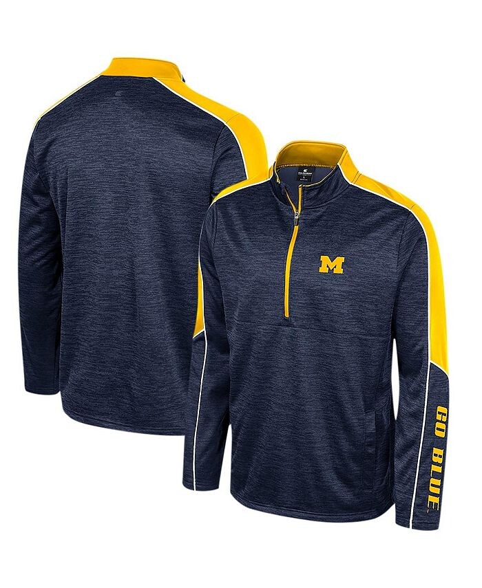 Мужская темно-синяя куртка с молнией до половины длины Michigan Wolverines Marled Colosseum, синий
Мужская темно-синяя куртка с молнией до половины длины Michigan Wolverines Marled Colosseum, синий
