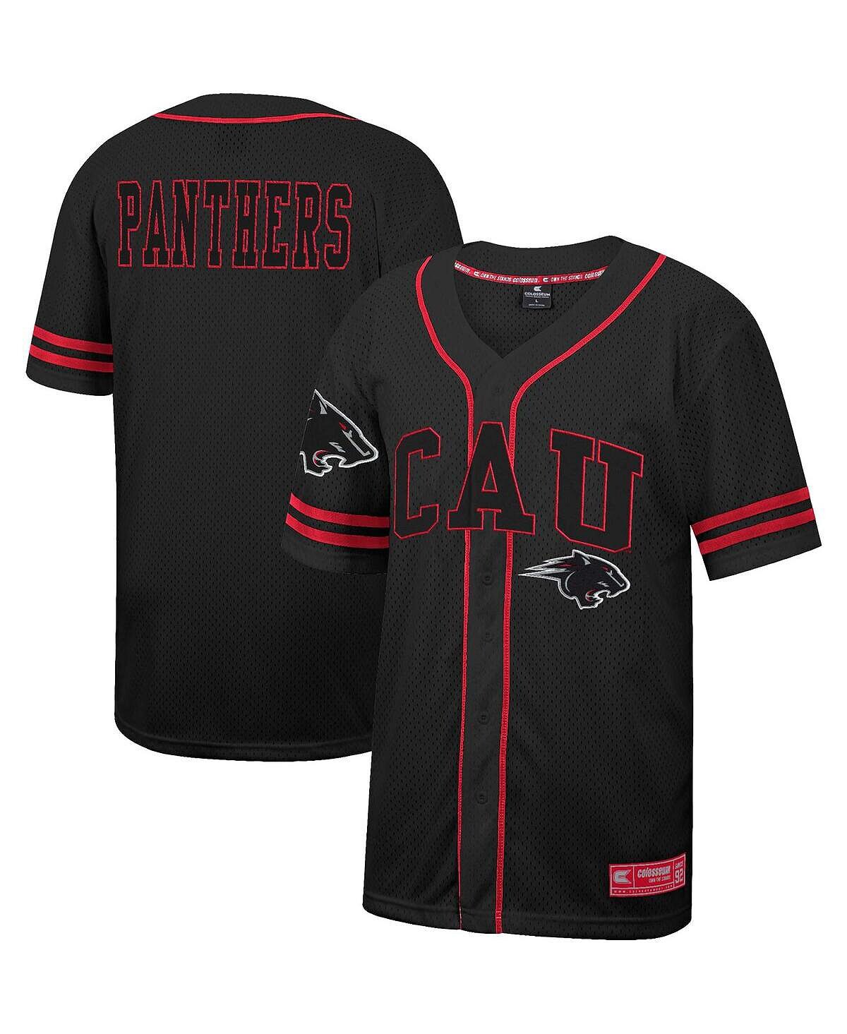 Мужская черная бейсбольная майка на пуговицах Clark Atlanta University Panthers Free Spirited Mesh Colosseum
Мужская черная бейсбольная майка на пуговицах Clark Atlanta University Panthers Free Spirited Mesh Colosseum