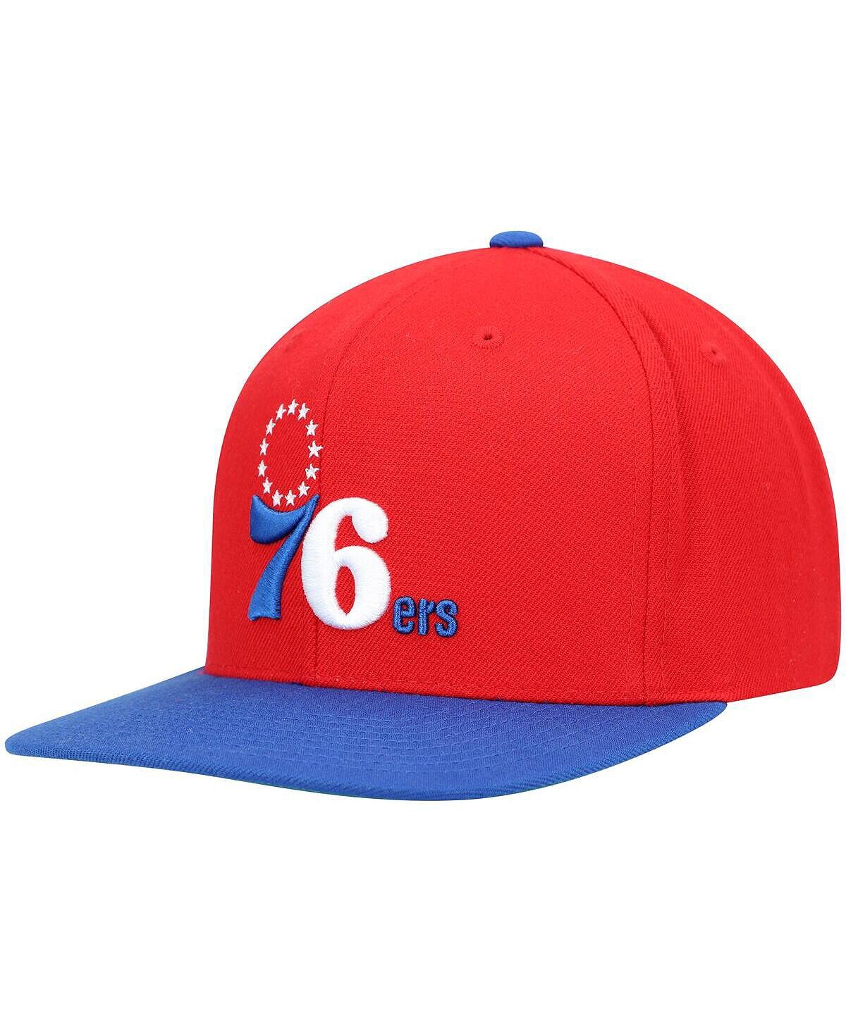 Мужская двухцветная кепка Snapback красного цвета и Royal Philadelphia 76ers Hardwood Classics Mitchell & Ness
Мужская двухцветная кепка Snapback красного цвета и Royal Philadelphia 76ers Hardwood Classics Mitchell & Ness