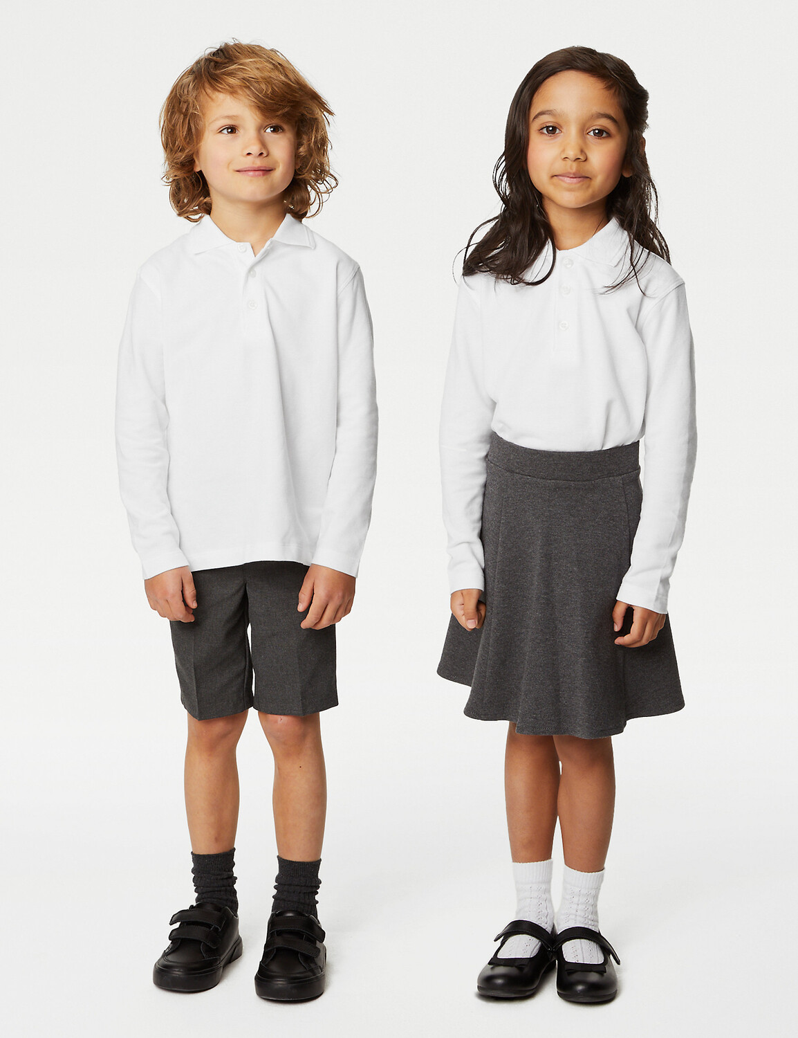 2 пары рубашек-поло унисекс для школы Easy Dressing (3–18 лет) Marks & Spencer, белый
2 пары рубашек-поло унисекс для школы Easy Dressing (3–18 лет) Marks & Spencer, белый