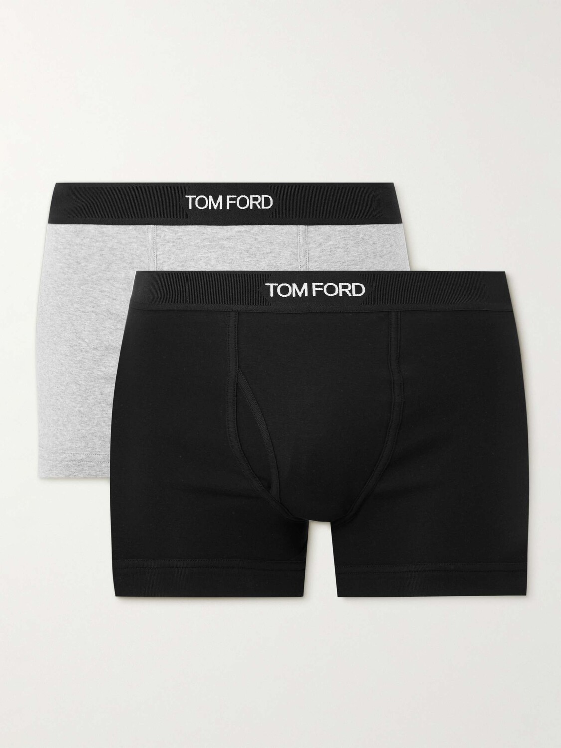Комплект из двух трусов-боксеров из эластичного хлопкового трикотажа TOM FORD, мульти
Комплект из двух трусов-боксеров из эластичного хлопкового трикотажа TOM FORD, мульти