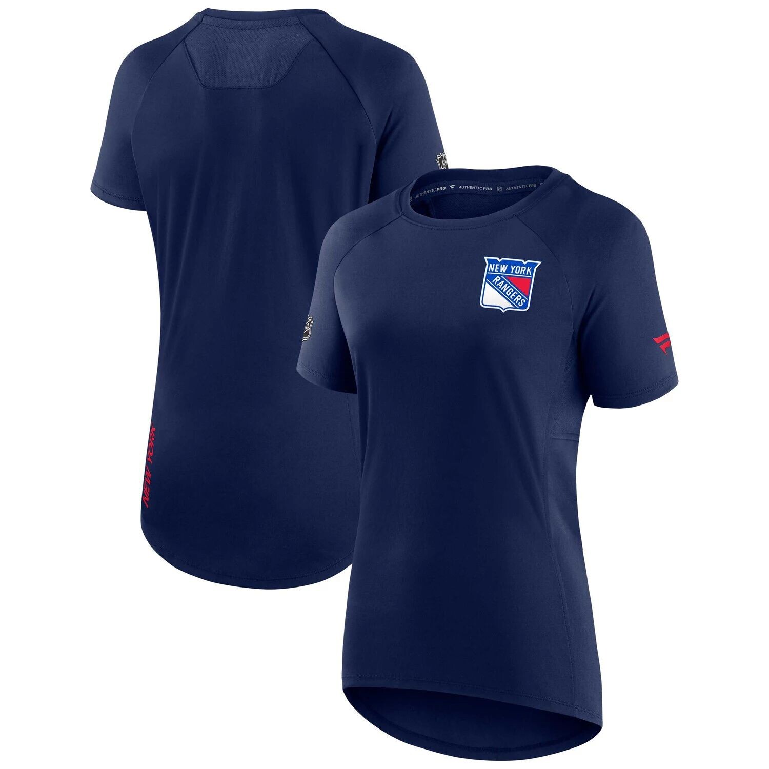 Женская темно-синяя футболка Fanatics New York Rangers Authentic Pro Rink Raglan Tech Fanatics, Синий
Женская темно-синяя футболка Fanatics New York Rangers Authentic Pro Rink Raglan Tech Fanatics, Синий