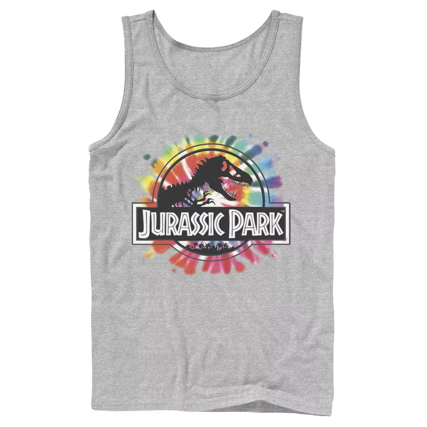 Мужская майка с классическим логотипом «Парк Юрского периода» и рисунком тай-дай Jurassic World
Мужская майка с классическим логотипом «Парк Юрского периода» и рисунком тай-дай Jurassic World