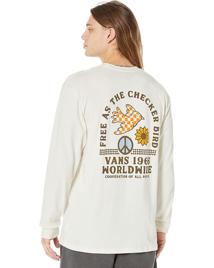 Футболка с длинным рукавом Vans Free As A Checker Bird Long Sleeve Tee, цвет Antique White
Футболка с длинным рукавом Vans Free As A Checker Bird Long Sleeve Tee, цвет Antique White