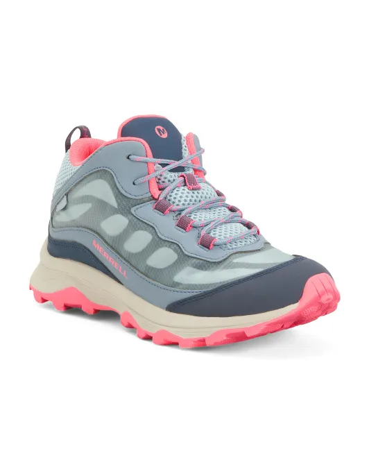 Водонепроницаемые походные туфли Moab Speed Mid (Little Kid, Big Kid) Merrell, синий
Водонепроницаемые походные туфли Moab Speed Mid (Little Kid, Big Kid) Merrell, синий