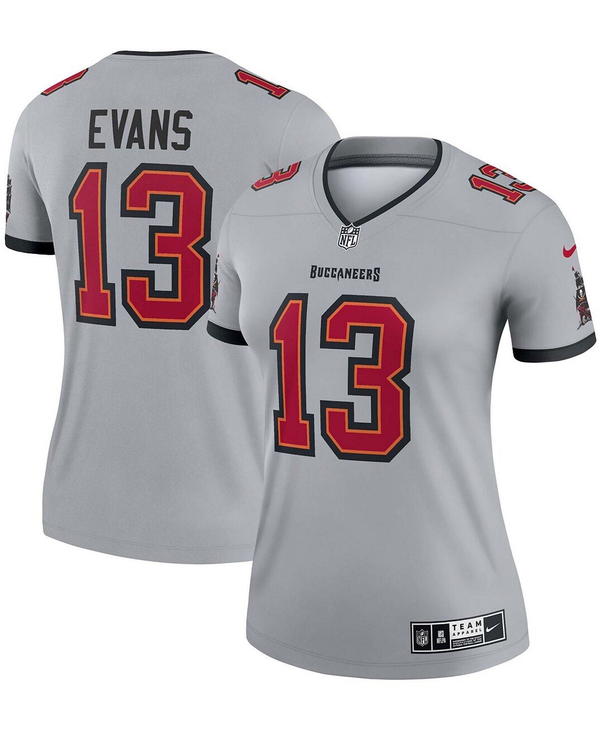 Женская серая майка Майка Эванса Tampa Bay Buccaneers Inverted Legend Nike, серый
Женская серая майка Майка Эванса Tampa Bay Buccaneers Inverted Legend Nike, серый