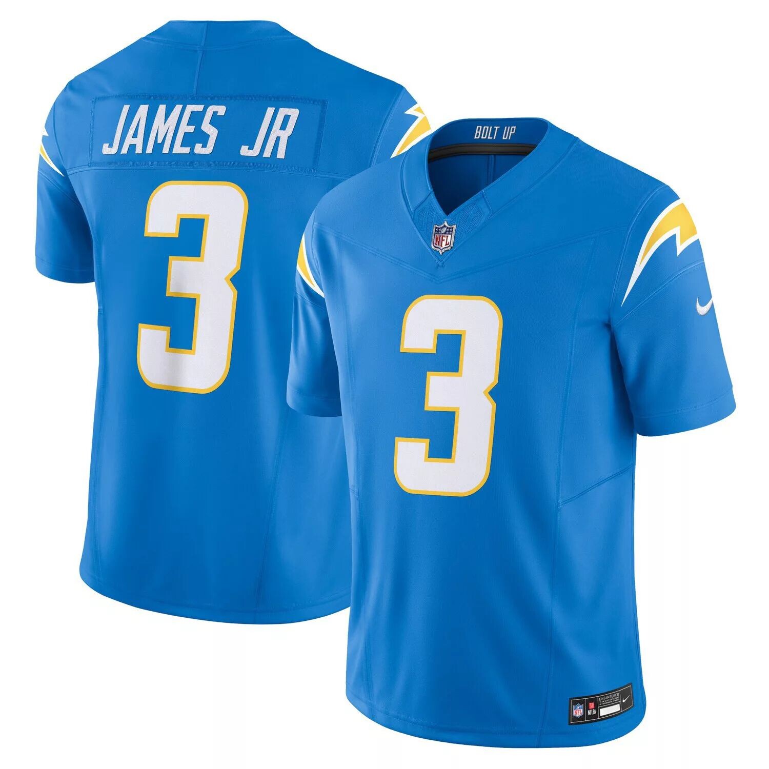 Мужское джерси Derwin James Jr. Powder Blue Los Angeles Chargers Vapor FUSE Limited Nike
Мужское джерси Derwin James Jr. Powder Blue Los Angeles Chargers Vapor FUSE Limited Nike