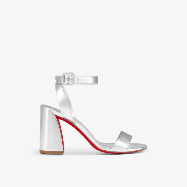Босоножки Miss Sabina 85 на каблуке из металлизированной кожи Christian Louboutin, серебряный
Босоножки Miss Sabina 85 на каблуке из металлизированной кожи Christian Louboutin, серебряный