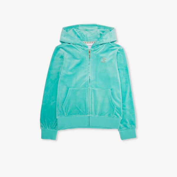 Толстовка из эластичного велюра, украшенная стразами, на молнии, 7–16 лет Juicy Couture, бирюзовый, Зеленый
Толстовка из эластичного велюра, украшенная стразами, на молнии, 7–16 лет Juicy Couture, бирюзовый, Зеленый