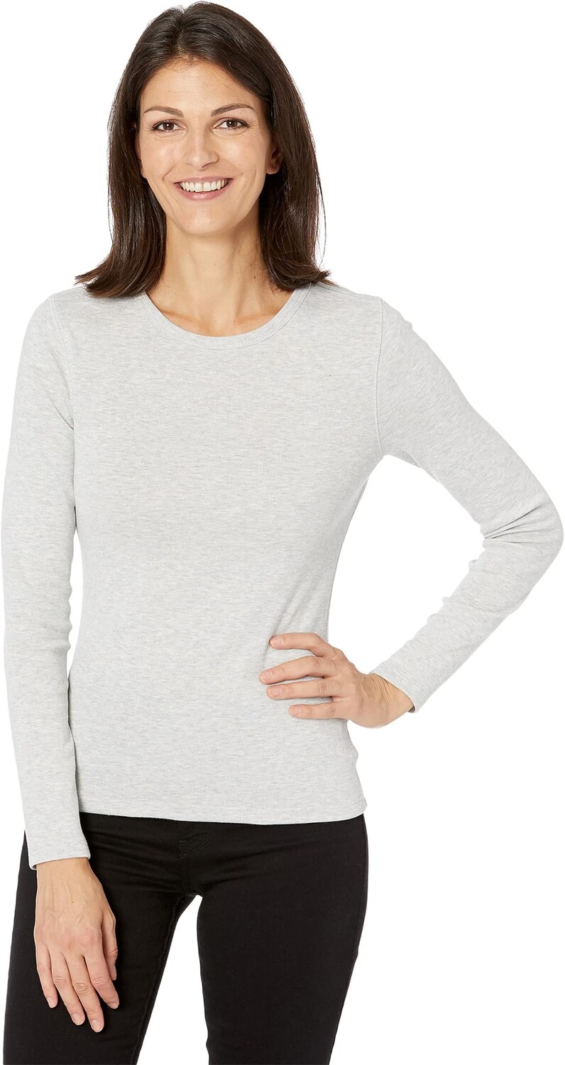 Футболка с круглым вырезом и длинными рукавами в рубчик 1x1 Lilla P, цвет Heather Grey
Футболка с круглым вырезом и длинными рукавами в рубчик 1x1 Lilla P, цвет Heather Grey