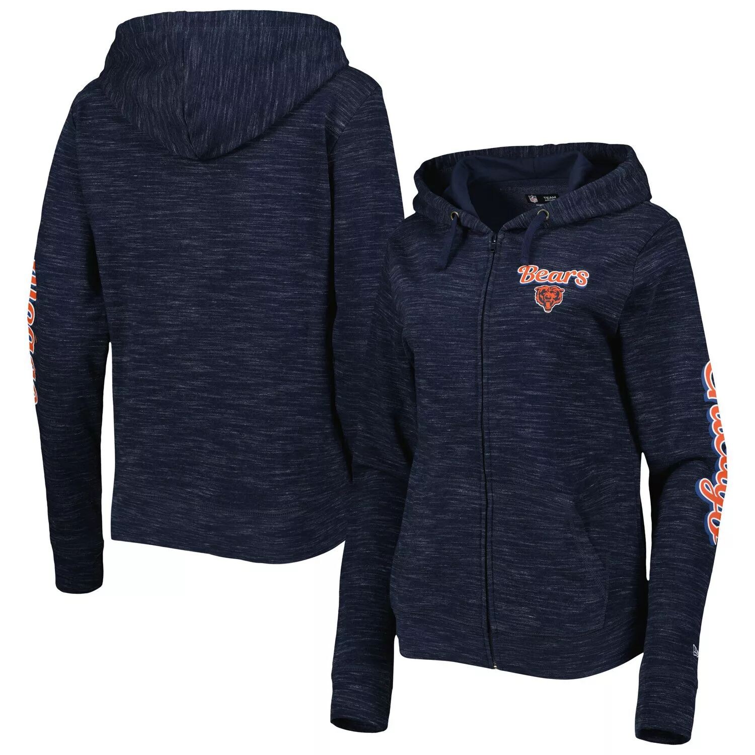 Женская темно-синяя толстовка с молнией во всю длину New Era Chicago Bears New Era
Женская темно-синяя толстовка с молнией во всю длину New Era Chicago Bears New Era