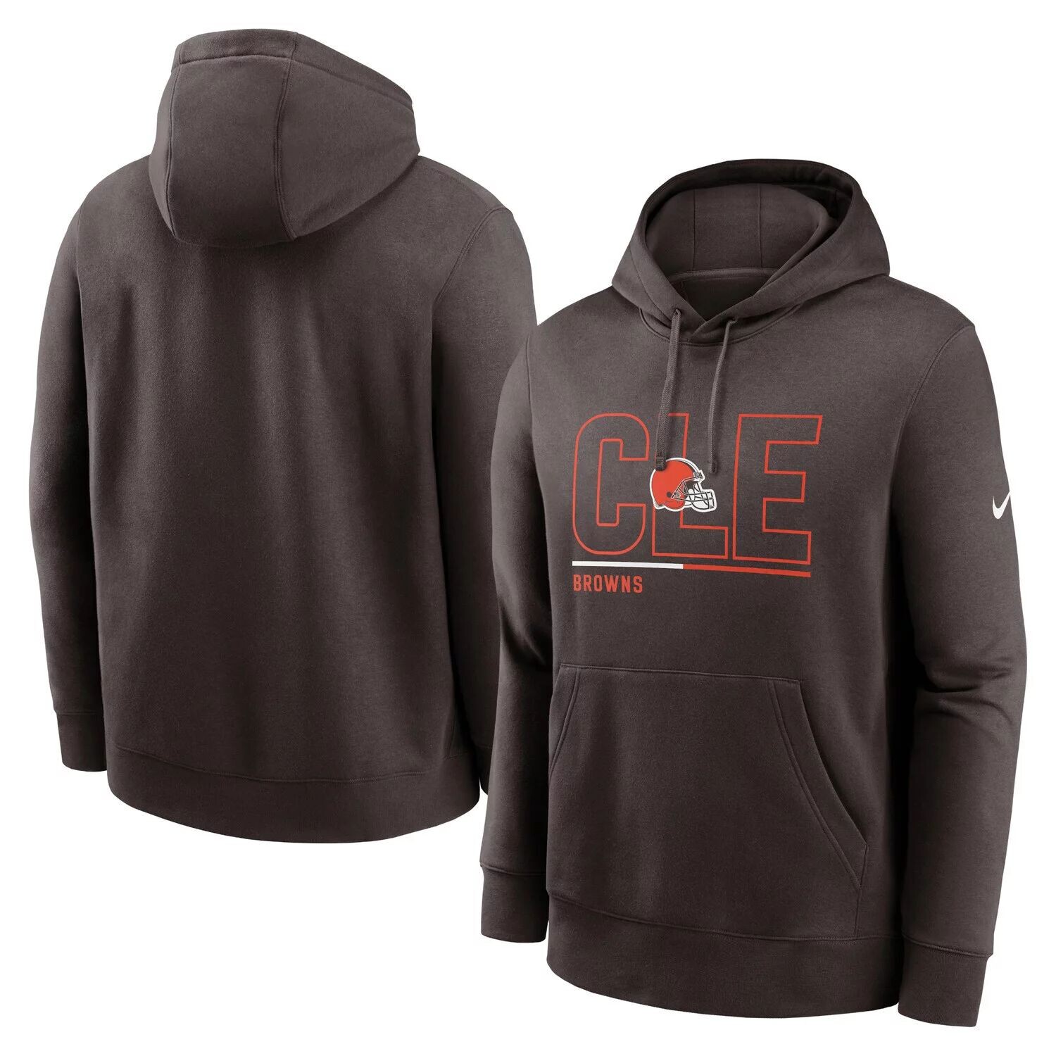 Мужской коричневый флисовый пуловер с капюшоном Cleveland Browns City Code Club Nike
Мужской коричневый флисовый пуловер с капюшоном Cleveland Browns City Code Club Nike