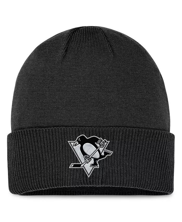 Мужская черная вязаная шапка Pittsburgh Penguins Authentic Pro Road металлизированного цвета с манжетами Fanatics, черный
Мужская черная вязаная шапка Pittsburgh Penguins Authentic Pro Road металлизированного цвета с манжетами Fanatics, черный