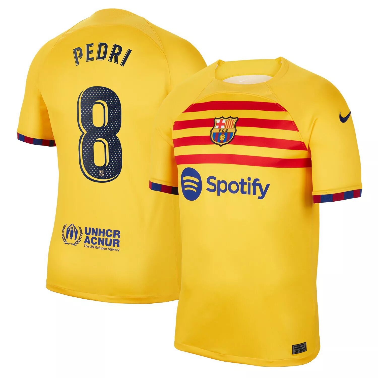 Молодежная футболка Nike Pedri Yellow Barcelona 2022/23, реплика игрока стадиона «Четвертое дыхание» Nike
Молодежная футболка Nike Pedri Yellow Barcelona 2022/23, реплика игрока стадиона «Четвертое дыхание» Nike