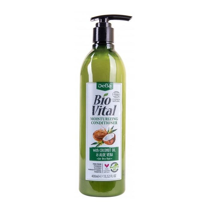 Кондиционер для волос Biovital Acondicionador Hidratante Coco y Aloe Vera Deba, 400 ml
Кондиционер для волос Biovital Acondicionador Hidratante Coco y Aloe Vera Deba, 400 ml