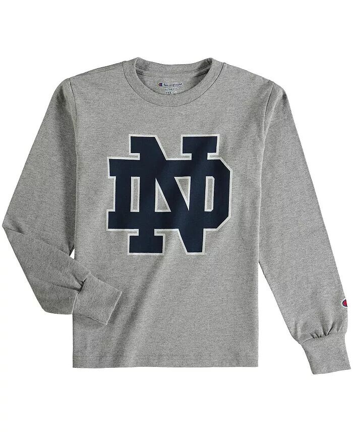 Серая футболка с длинными рукавами и логотипом Notre Dame Fighting Irish Primary для больших мальчиков и девочек Champion, серый
Серая футболка с длинными рукавами и логотипом Notre Dame Fighting Irish Primary для больших мальчиков и девочек Champion, серый