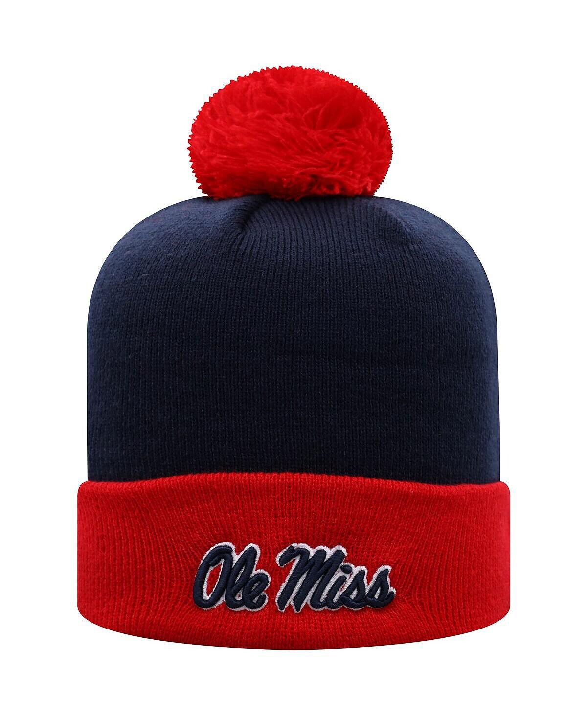 Мужская темно-синяя, красная двухцветная вязаная шапка Ole Miss Rebels Core с манжетами и помпоном Top of the World
Мужская темно-синяя, красная двухцветная вязаная шапка Ole Miss Rebels Core с манжетами и помпоном Top of the World
