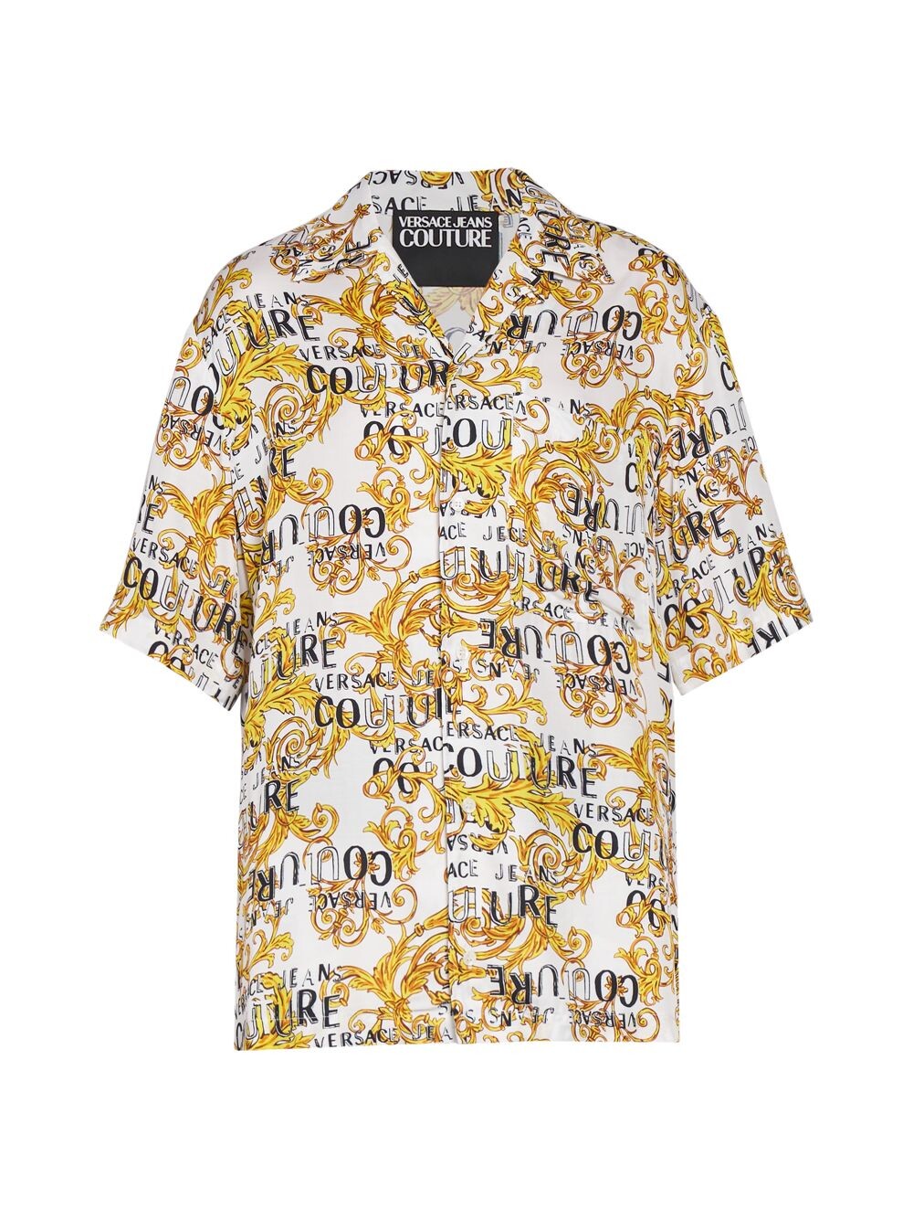 Рубашка свободного кроя с короткими рукавами и логотипом Baroque Versace Jeans Couture, белый
Рубашка свободного кроя с короткими рукавами и логотипом Baroque Versace Jeans Couture, белый