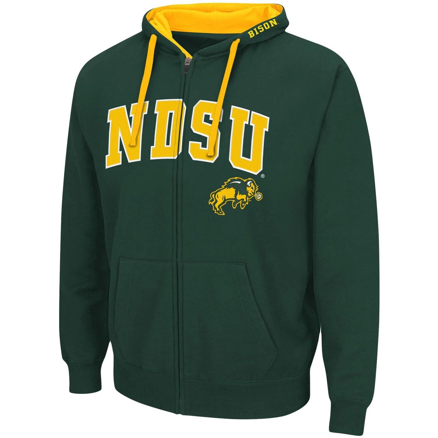 Мужская толстовка с молнией во всю длину Colosseum Green NDSU Bison Arch & Logo 2.0
Мужская толстовка с молнией во всю длину Colosseum Green NDSU Bison Arch & Logo 2.0