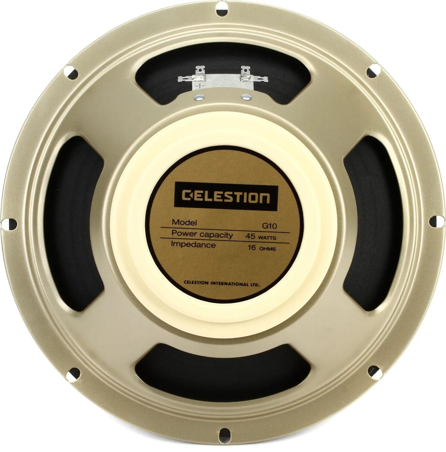 Сменный динамик гитарного усилителя Celestion G10 Creamback, 10 дюймов, 45 Вт, 16 Ом
Сменный динамик гитарного усилителя Celestion G10 Creamback, 10 дюймов, 45 Вт, 16 Ом