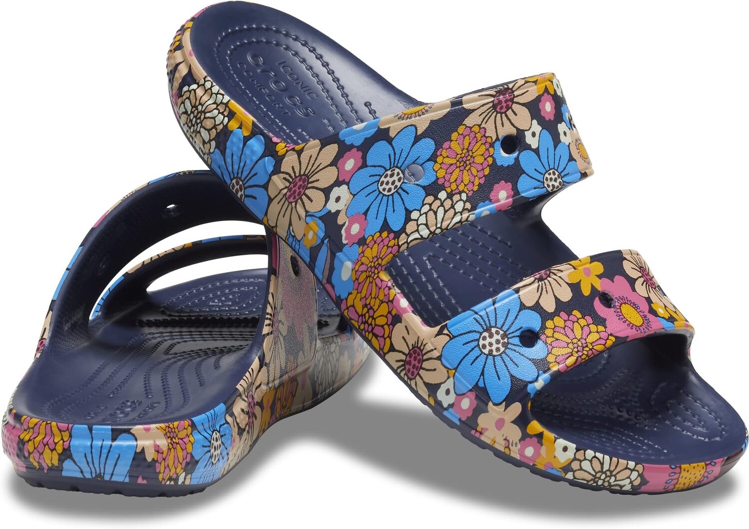 Сандалии на плоской подошве Classic Sandal - Seasonal Graphics Crocs, цвет Navy/Multi Retro Floral
Сандалии на плоской подошве Classic Sandal - Seasonal Graphics Crocs, цвет Navy/Multi Retro Floral