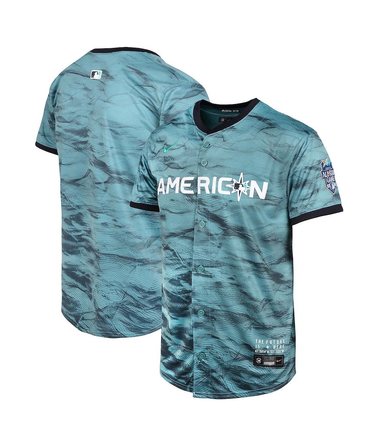Бирюзово-бирюзовая футболка Big Boys Американской лиги Сиэтл Маринерс 2023 MLB All-Star Game Limited Джерси Nike
Бирюзово-бирюзовая футболка Big Boys Американской лиги Сиэтл Маринерс 2023 MLB All-Star Game Limited Джерси Nike