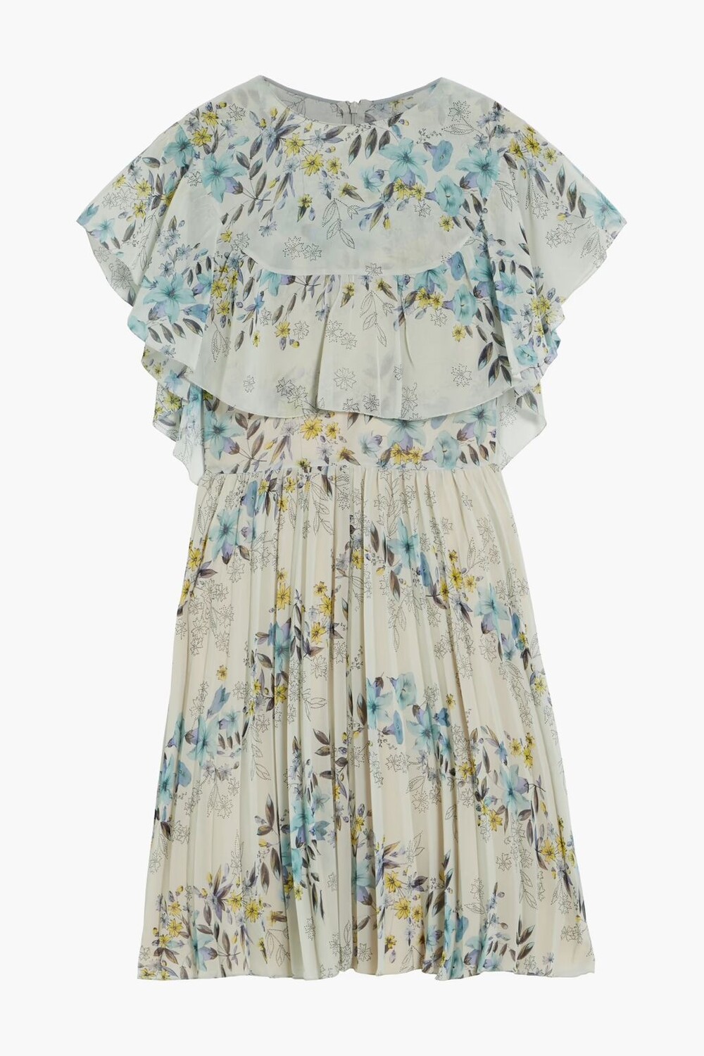 Шифоновое платье мини с оборками и цветочным принтом Redvalentino, зеленый шалфей
Шифоновое платье мини с оборками и цветочным принтом Redvalentino, зеленый шалфей