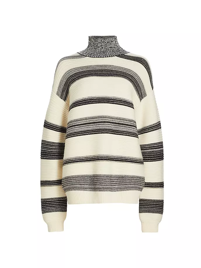 Свитер с высоким воротником из мериносовой шерсти Brandon Maxwell, цвет black and ivory stripe
Свитер с высоким воротником из мериносовой шерсти Brandon Maxwell, цвет black and ivory stripe