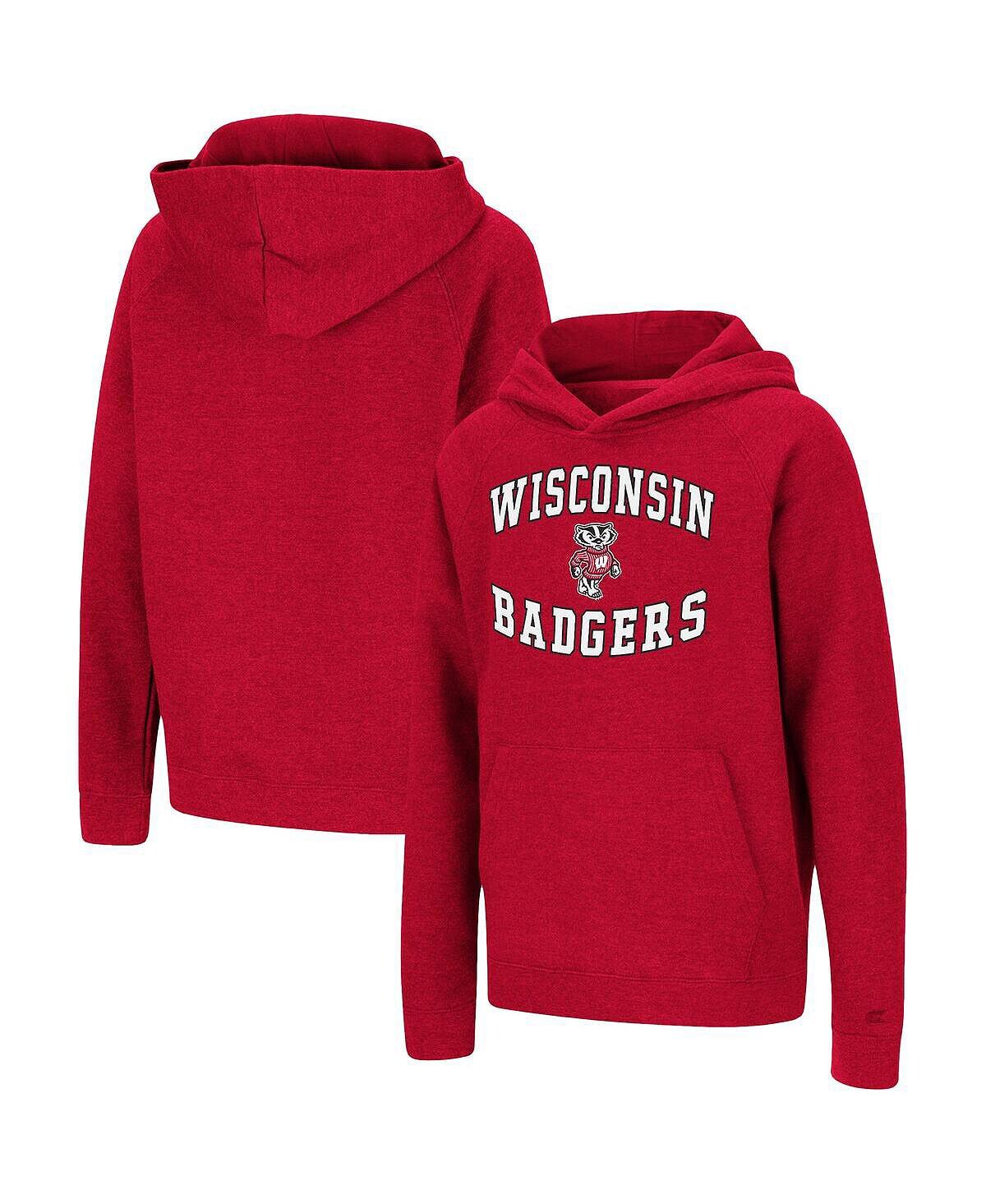 Пуловер с капюшоном Big Boys Heathered Red Wisconsin Badgers Circling реглан Colosseum
Пуловер с капюшоном Big Boys Heathered Red Wisconsin Badgers Circling реглан Colosseum