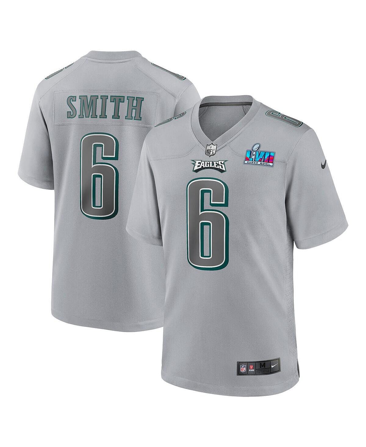 Мужская серая мужская футболка DeVonta Smith Philadelphia Eagles Super Bowl LVII с нашивкой Атмосфера Fashion Game Джерси Nike, Серый
Мужская серая мужская футболка DeVonta Smith Philadelphia Eagles Super Bowl LVII с нашивкой Атмосфера Fashion Game Джерси Nike, Серый
