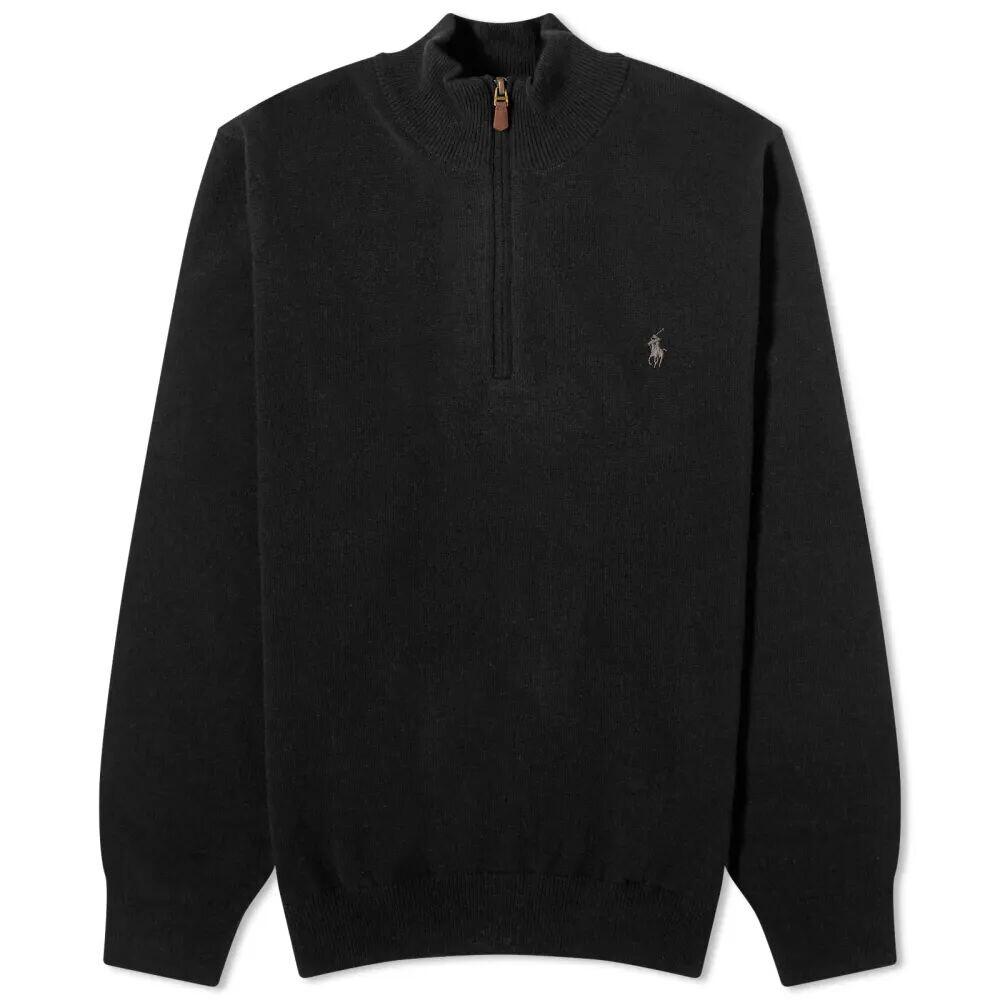 Polo Ralph Lauren Трикотажная куртка из овечьей шерсти с полумолнией до половины, черный
Polo Ralph Lauren Трикотажная куртка из овечьей шерсти с полумолнией до половины, черный