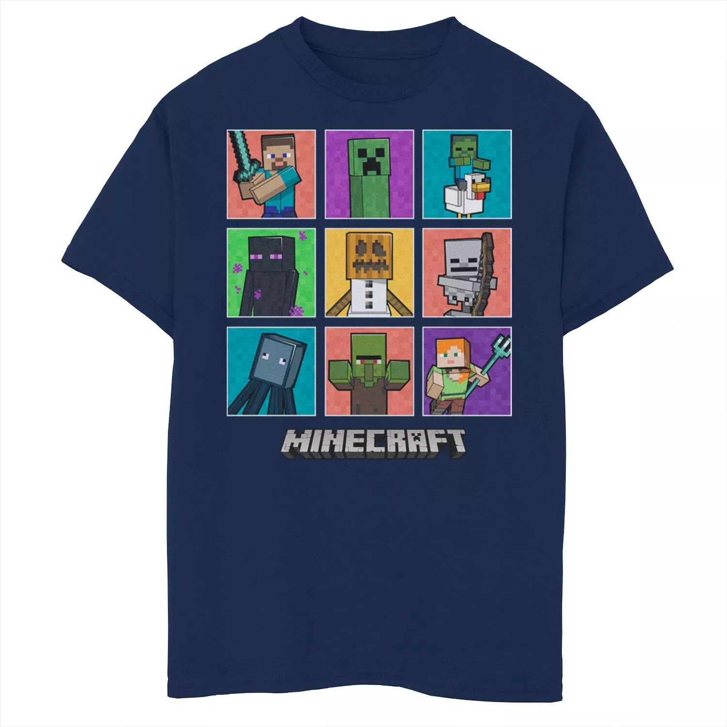 Футболка с графической сеткой и портретной панелью персонажа Minecraft для мальчиков 8–20 лет Licensed Character
Футболка с графической сеткой и портретной панелью персонажа Minecraft для мальчиков 8–20 лет Licensed Character