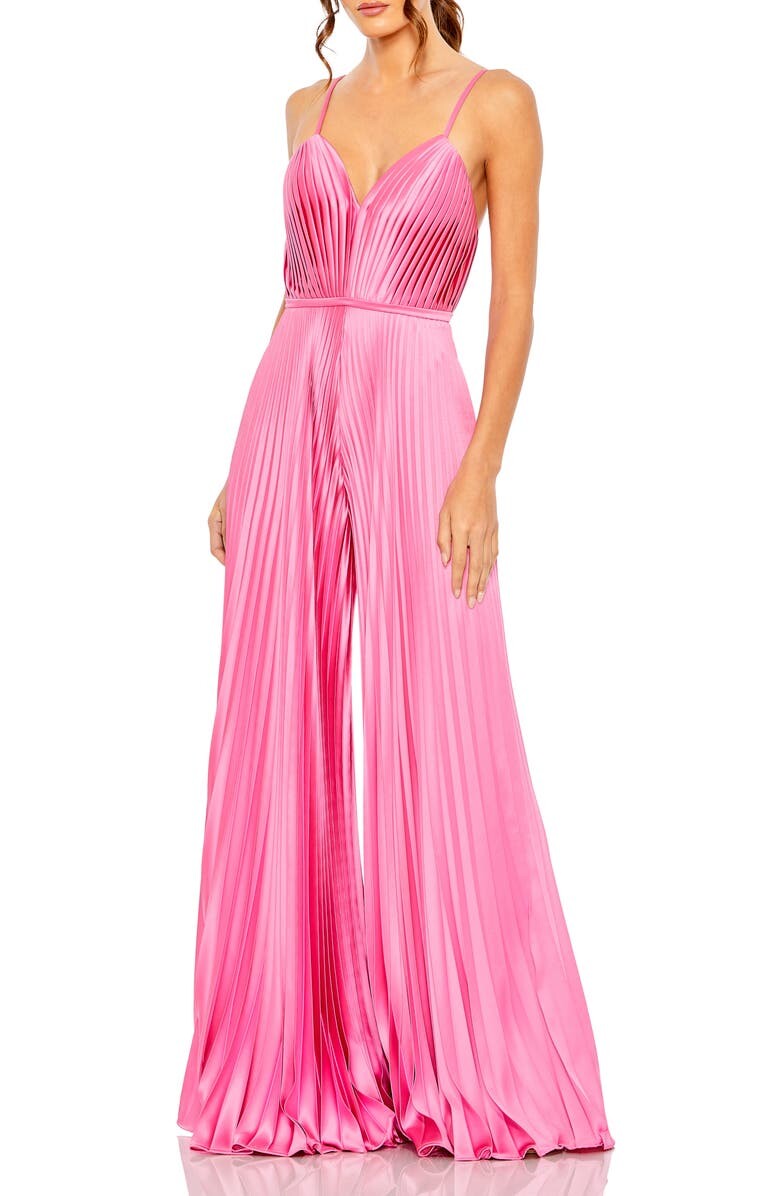 Атласный комбинезон с широкими штанинами и складками IEENA FOR MAC DUGGAL, розовый
Атласный комбинезон с широкими штанинами и складками IEENA FOR MAC DUGGAL, розовый