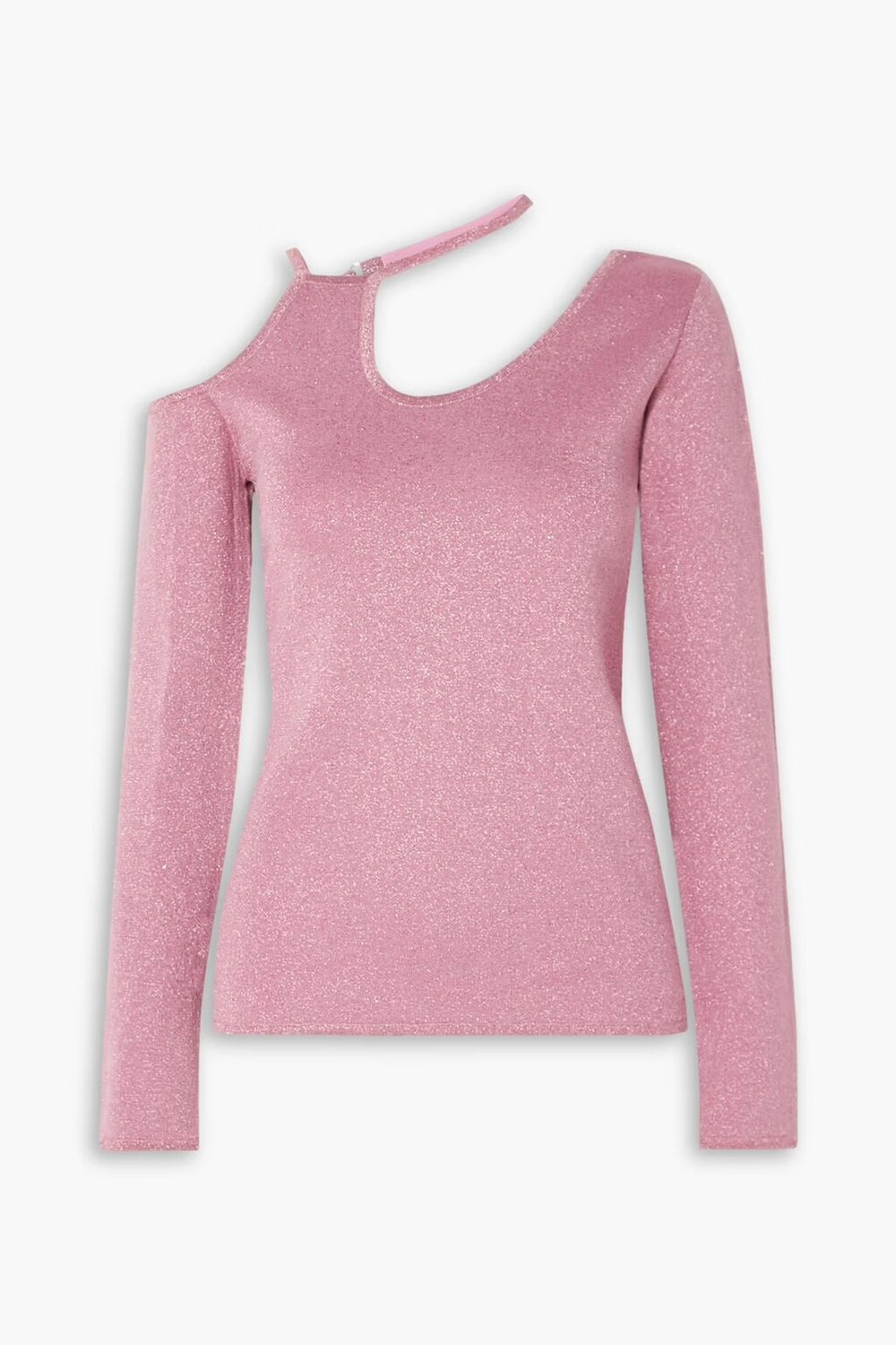Топ эластичной вязки с металлизированным вырезом и вырезом Jw Anderson, розовый
Топ эластичной вязки с металлизированным вырезом и вырезом Jw Anderson, розовый