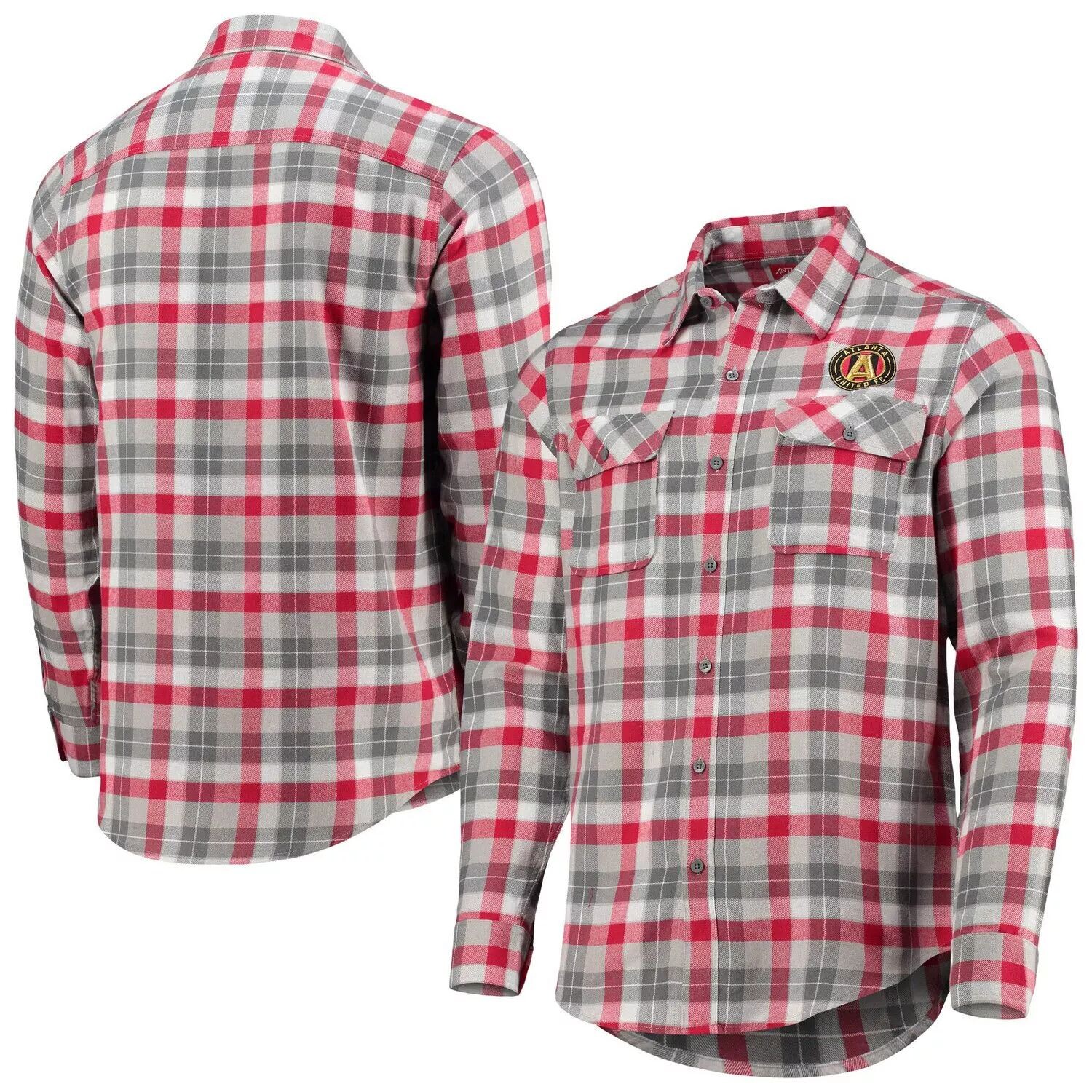 Мужская фланелевая рубашка на пуговицах с длинным рукавом Antigua Red/Gray Atlanta United FC Ease
Мужская фланелевая рубашка на пуговицах с длинным рукавом Antigua Red/Gray Atlanta United FC Ease