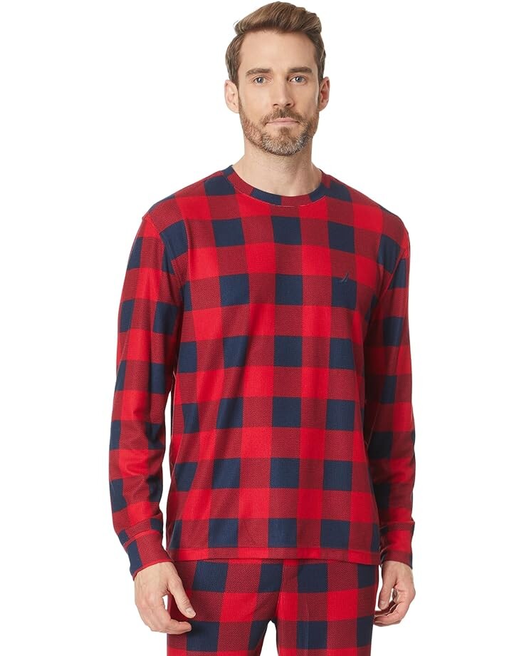 Пижамный комплект Nautica Waffle Buffalo Plaid Pajama Pants Set, цвет Nautica Red
Пижамный комплект Nautica Waffle Buffalo Plaid Pajama Pants Set, цвет Nautica Red