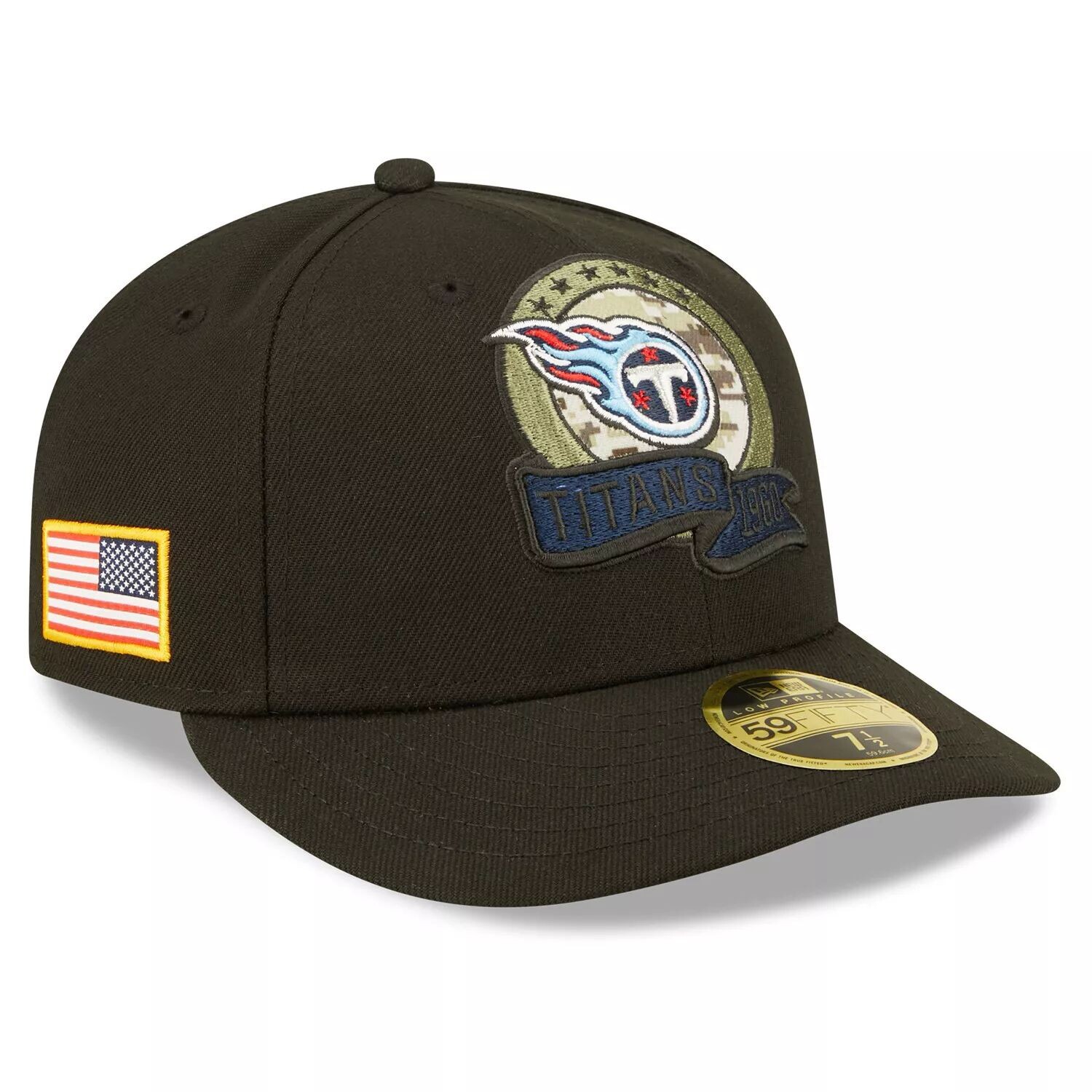 Мужская облегающая шляпа New Era Black Tennessee Titans 2022 Salute To Service Low Profile 59FIFTY
Мужская облегающая шляпа New Era Black Tennessee Titans 2022 Salute To Service Low Profile 59FIFTY