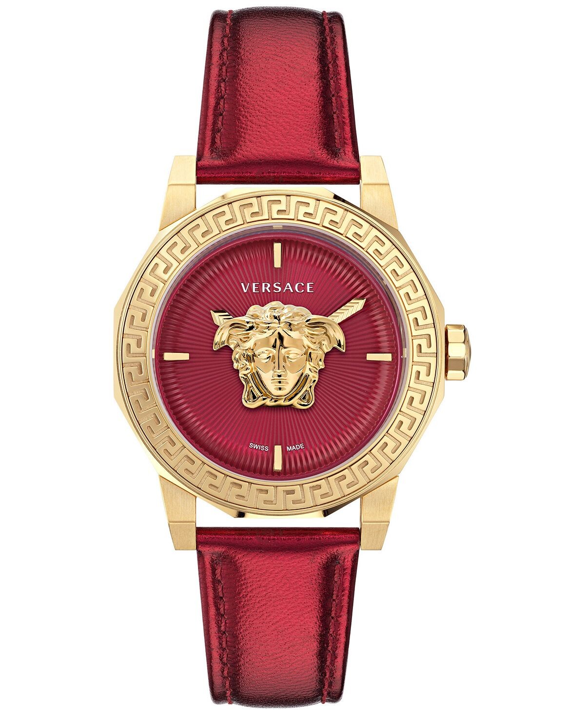 Женские швейцарские часы Medusa Deco с красным кожаным ремешком, 38 мм Versace
Женские швейцарские часы Medusa Deco с красным кожаным ремешком, 38 мм Versace
