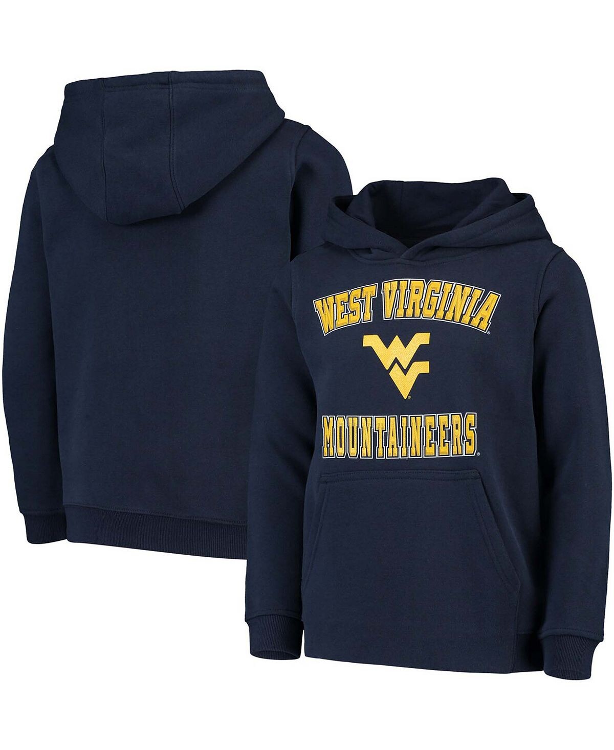 Пуловер с капюшоном Big Boys and Girls темно-синего цвета West Virginia Mountaineers с большой фаской Outerstuff
Пуловер с капюшоном Big Boys and Girls темно-синего цвета West Virginia Mountaineers с большой фаской Outerstuff