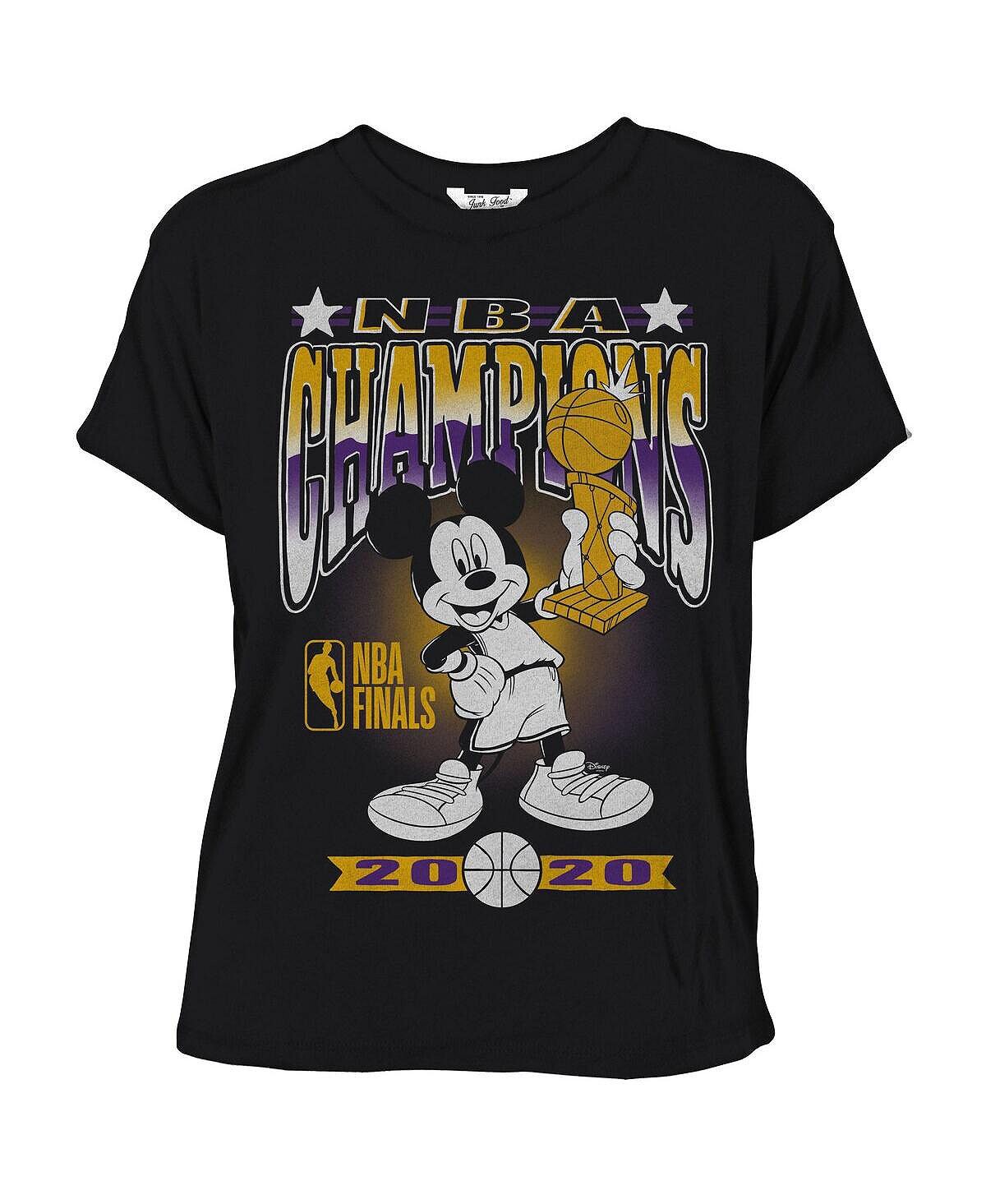 Черная женская футболка Los Angeles Lakers 2020 Finals NBA Champions Mickey Trophy Junk Food, черный
Черная женская футболка Los Angeles Lakers 2020 Finals NBA Champions Mickey Trophy Junk Food, черный